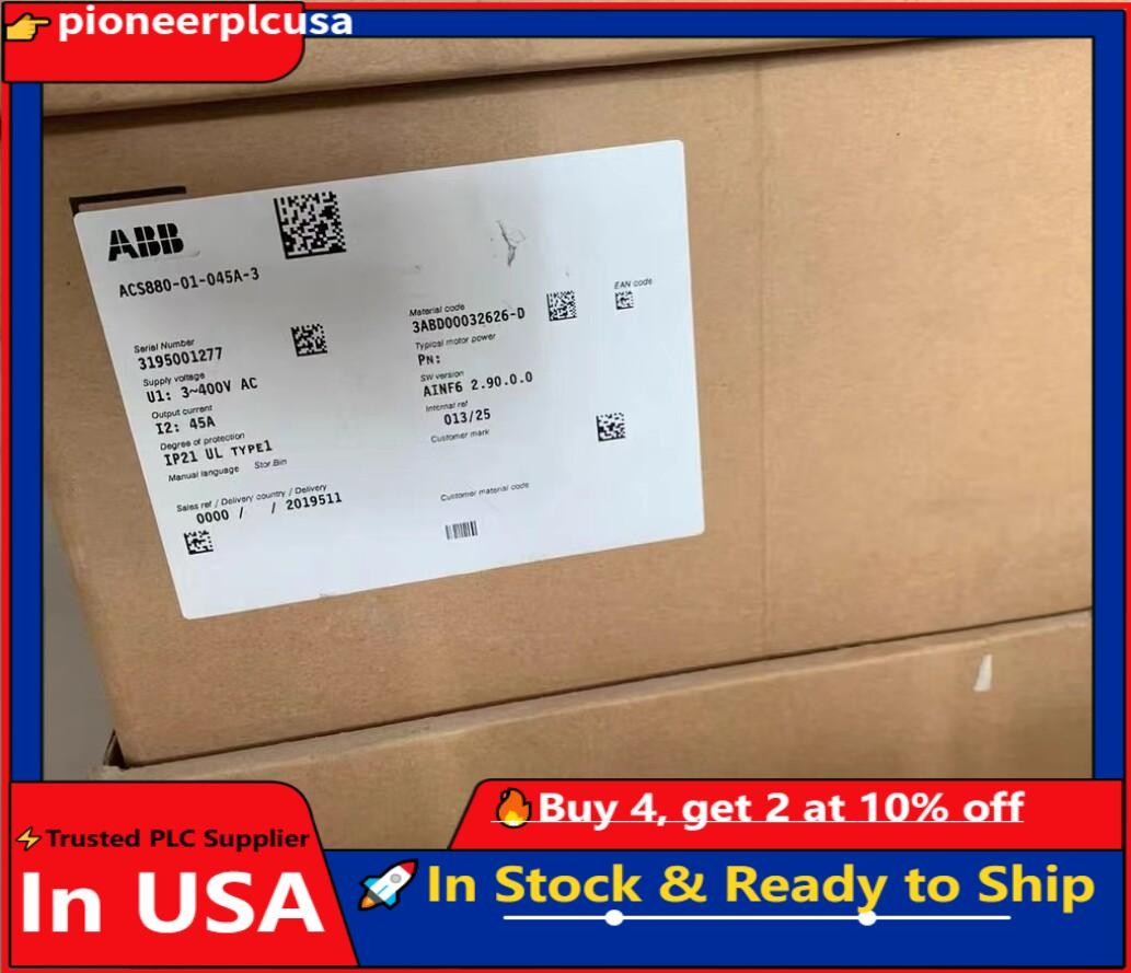 1pc ABB ACS880-01-045A-3 frequency converter 22 KW