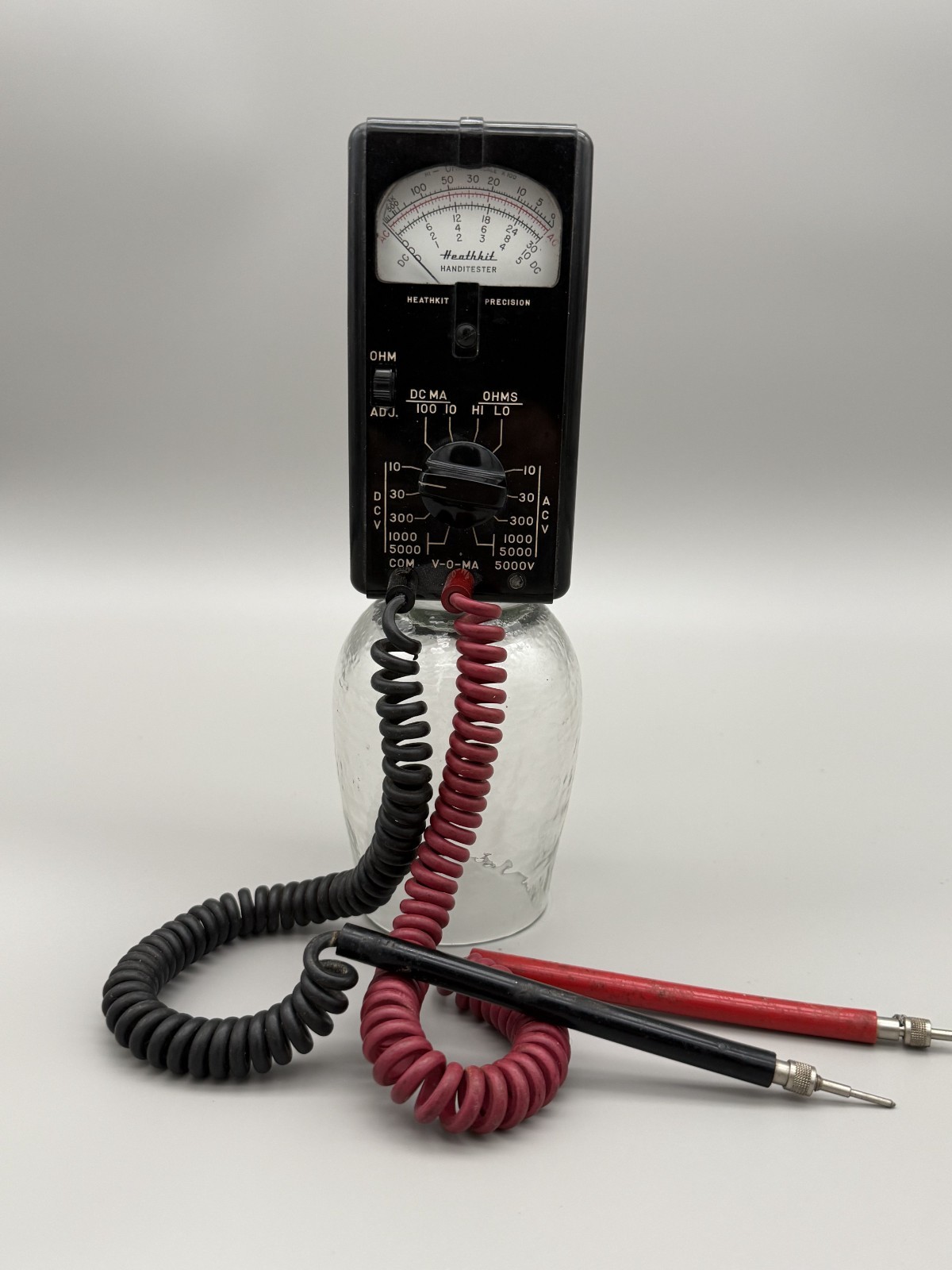 Heathkit Handitester-1940s Bakelight, Clear Window, Tested, Accurate.