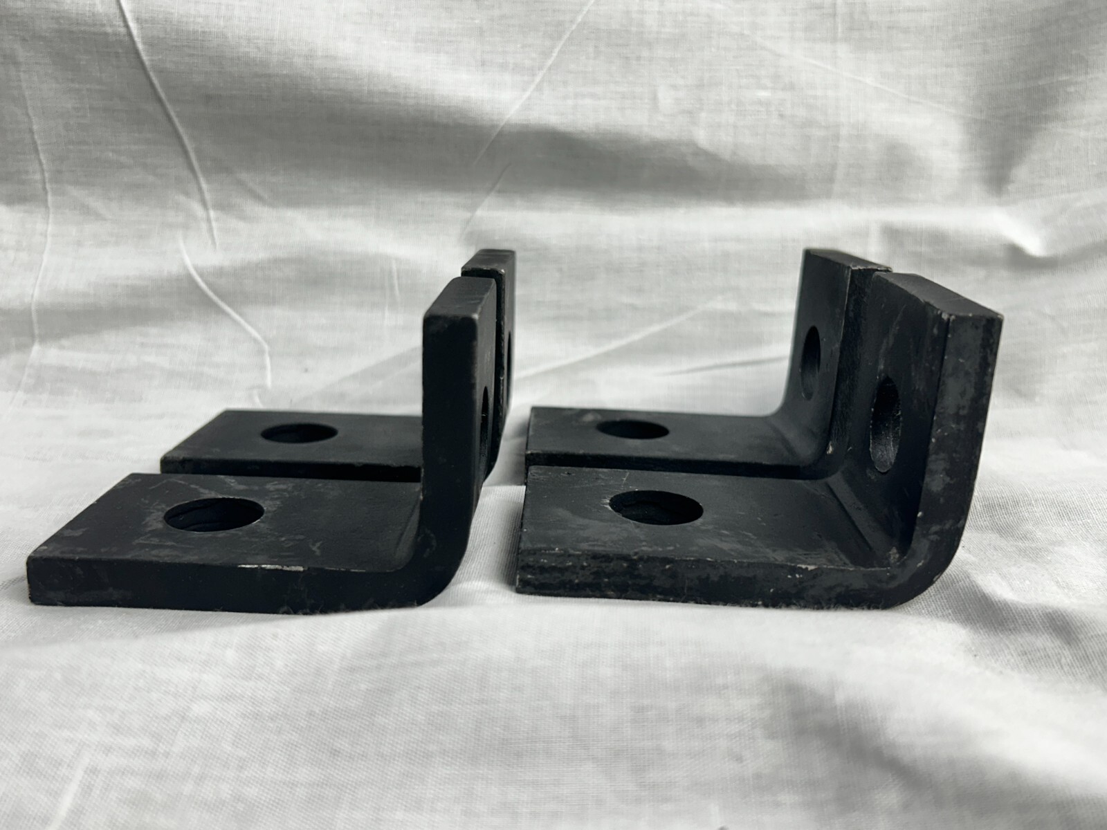Pack of 4 Buffers USA 3/8" Primer Finish 2 Hole Steel 90° Mounting Lug