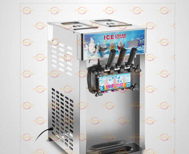 3 Flavor Commercial Frozen Ice Cream Cones Machine Soft Ice Cream Machine 220V