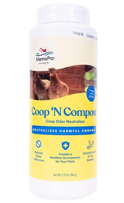 Manna Pro Coop N Compost Coop Odor Neutralizer  1.75 lbs Neutralizes Ammonia