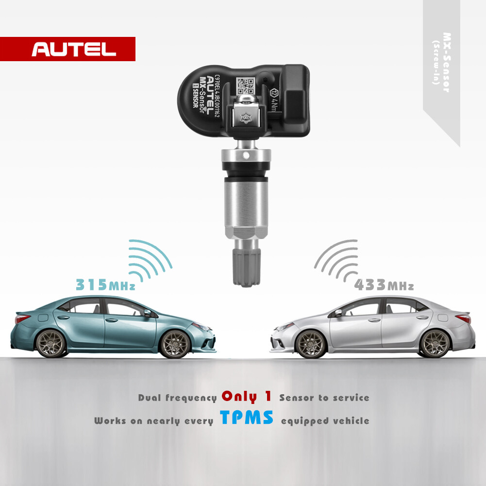 Autel 315MHz&433Mhz 2 In 1 Matel MX-Sensor OE-Level TPMS Tire Pressure Monitor