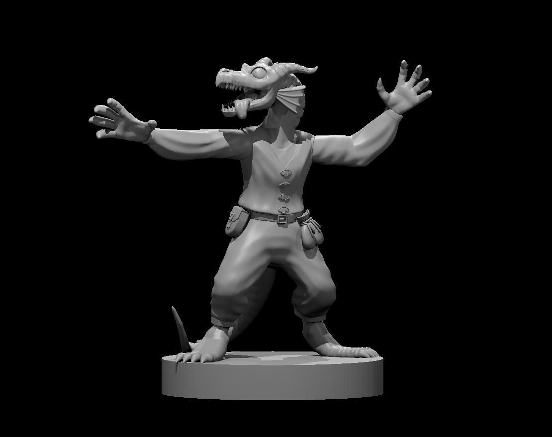 Kobold Sorcerer Monster Manual 28mm Scale DND D&D Tabletop Mini