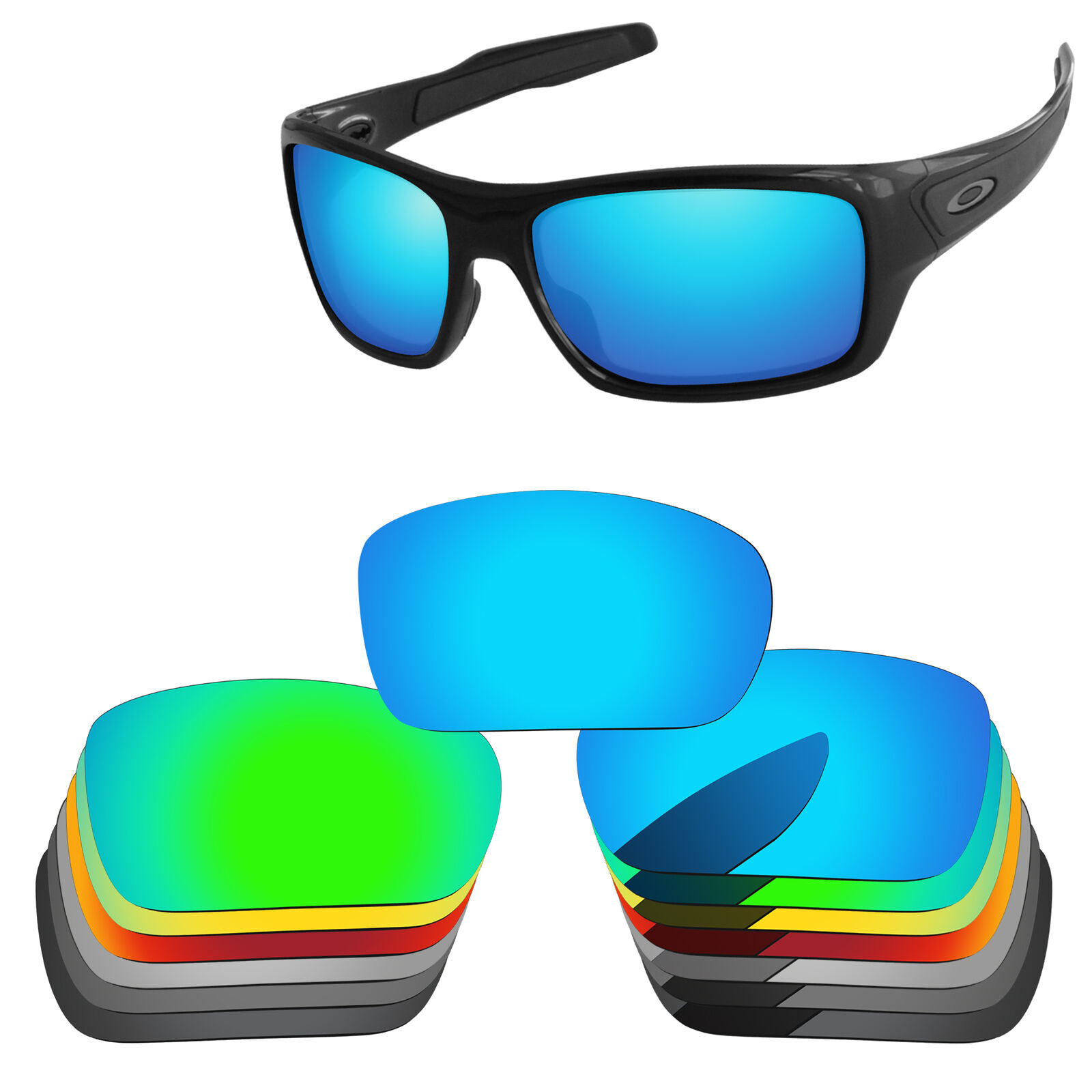 Lenslog Polarized Replacement Lenses For-Oakley Turbine OO9263 Multi-Options