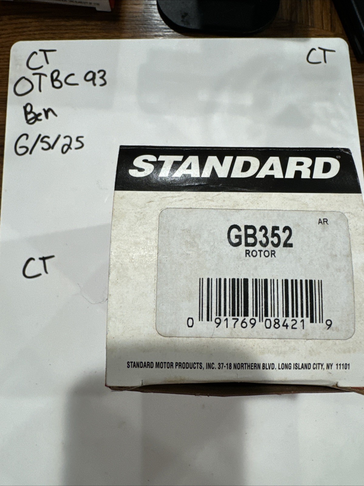 Standard Professional Quality Automotive Parts Rotor GB352