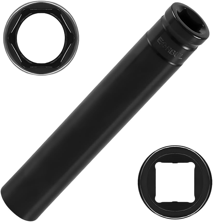 3/4" Truck Cage Bolt Socket Tool, Extra Deep Heavy Duty 1/2" Drive Removal Pulle