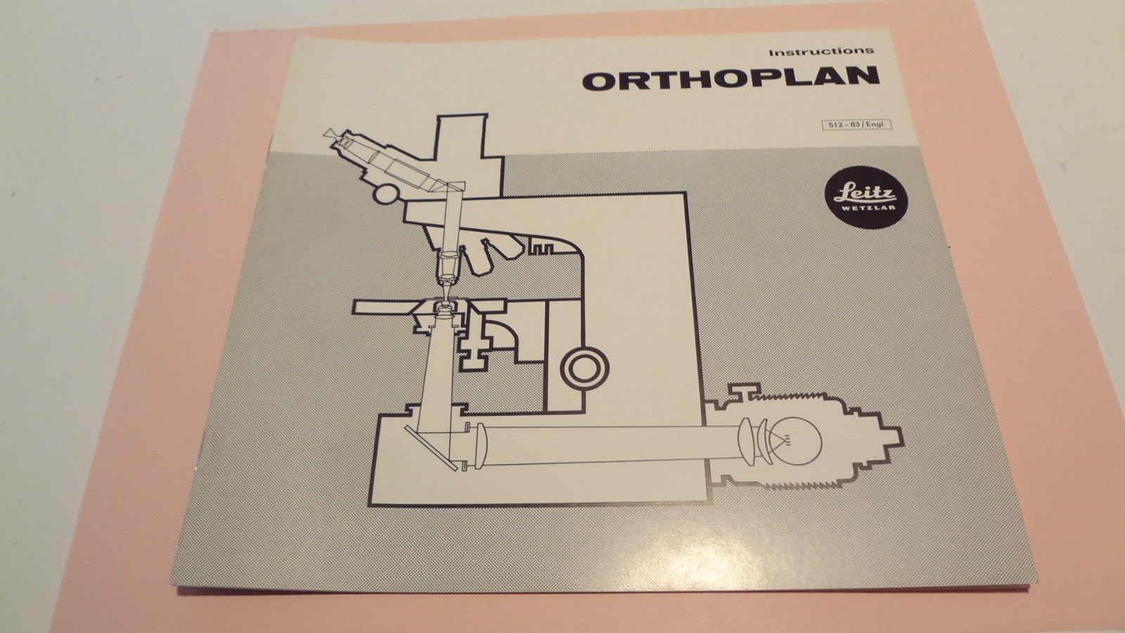LEITZ ORTHOPLAN ORIGINAL INSTRUCTION MANUAL  **MINT CONDITION**