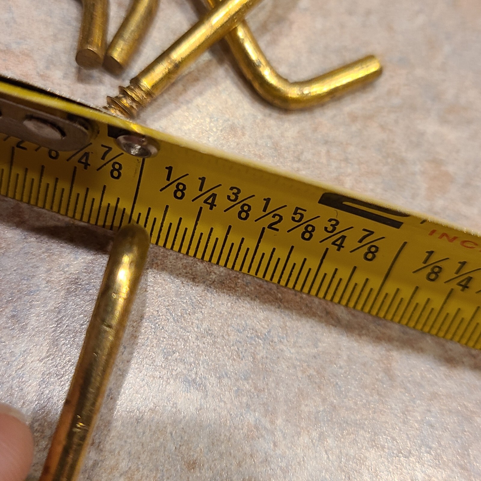 Lot 50 Brass 1" Shoulder Hooks