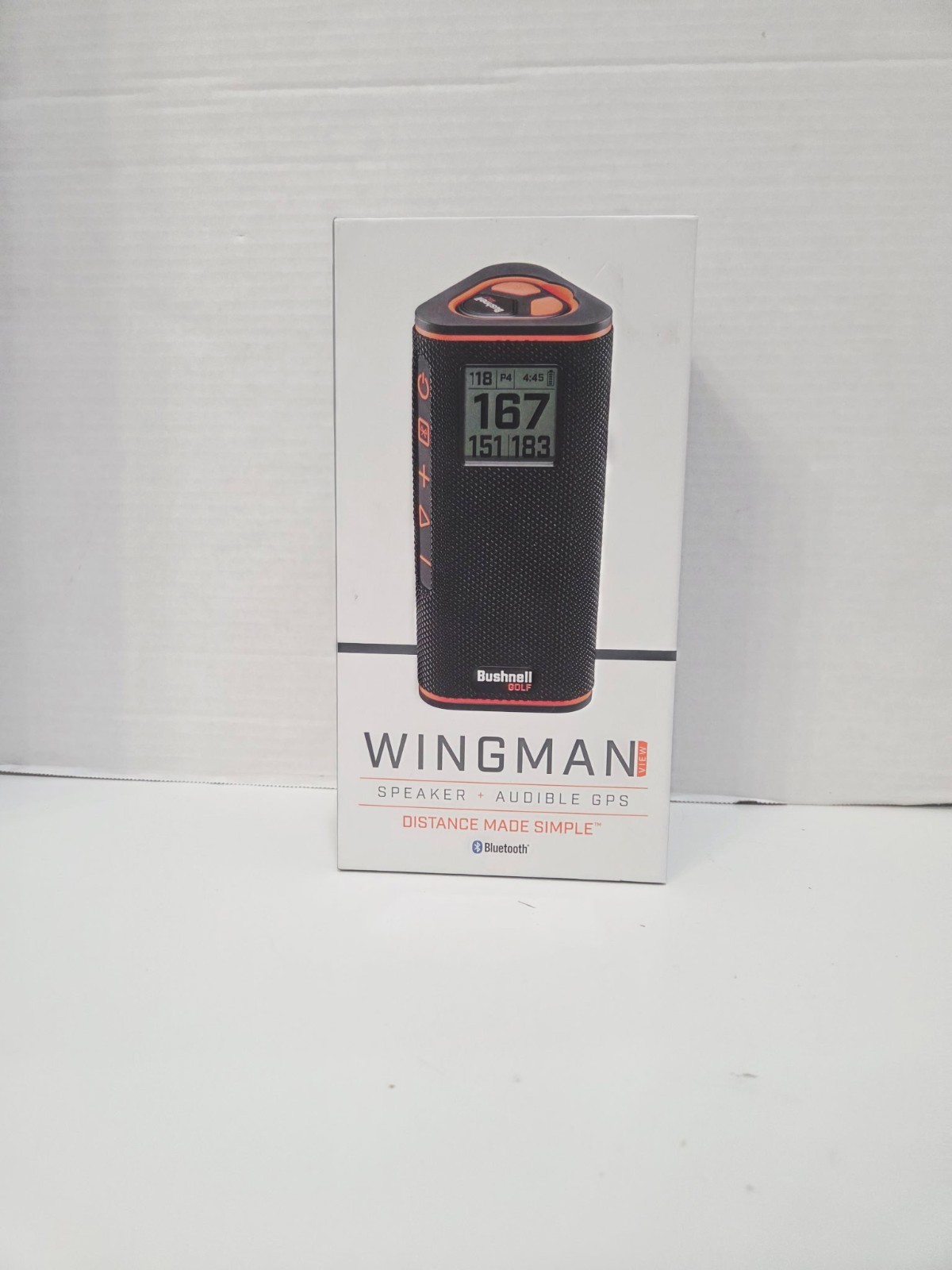 Bushnell Wingman View GPS Golf Speaker with Viewable LCD Screen, Open Box WORKS