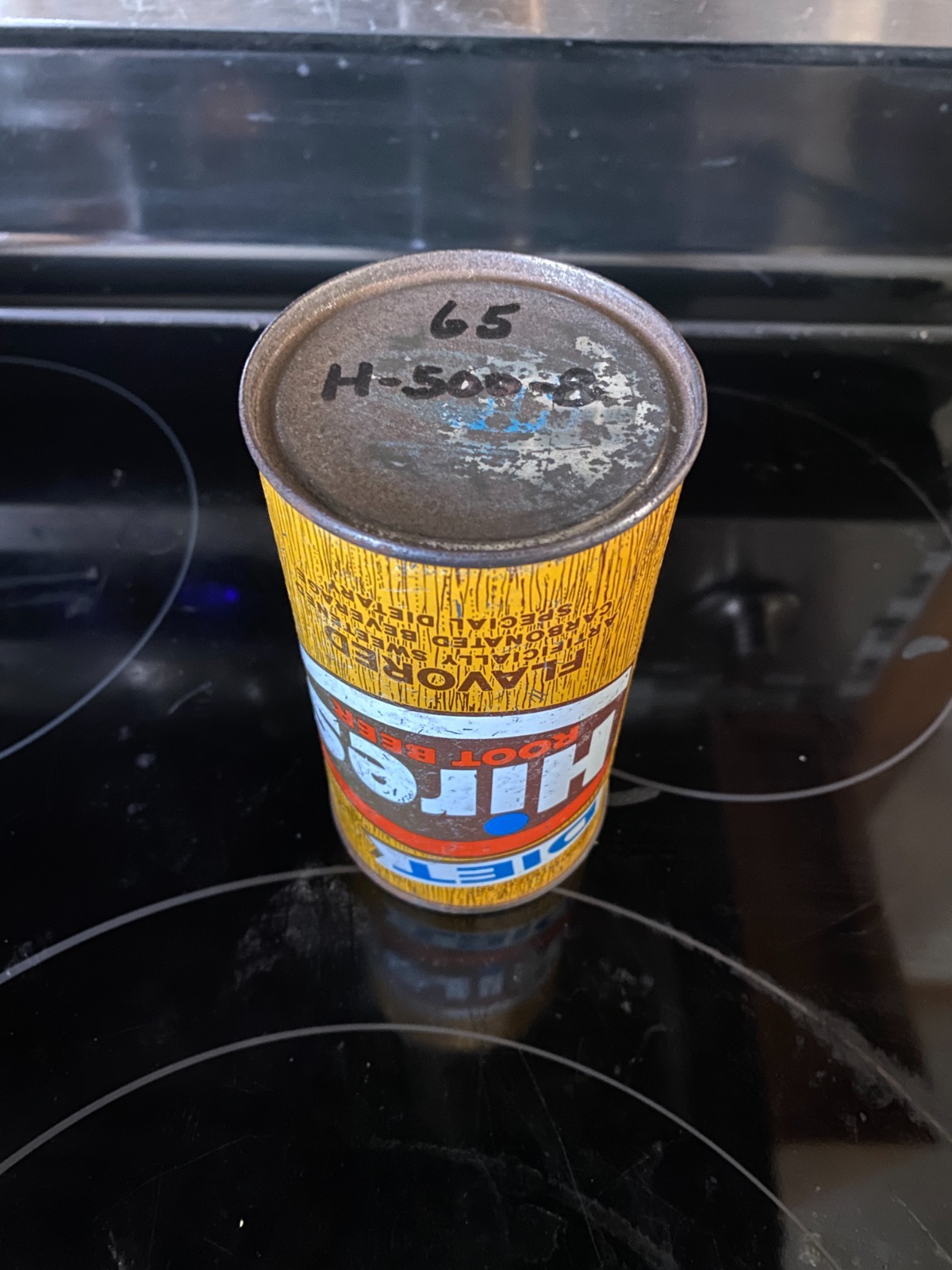 HIRES ROOT BEER 12 oz. PULL TAB SODA CAN - PREZIP