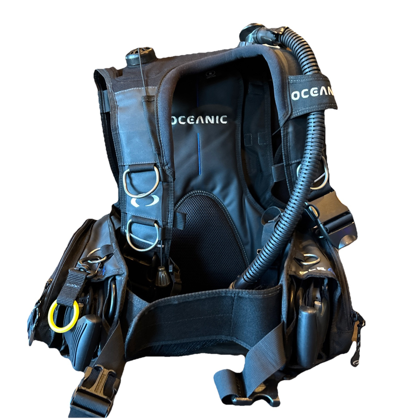 Oceanic Excursion Mens BCD w/ QRL4 - Black/blue- Medium.