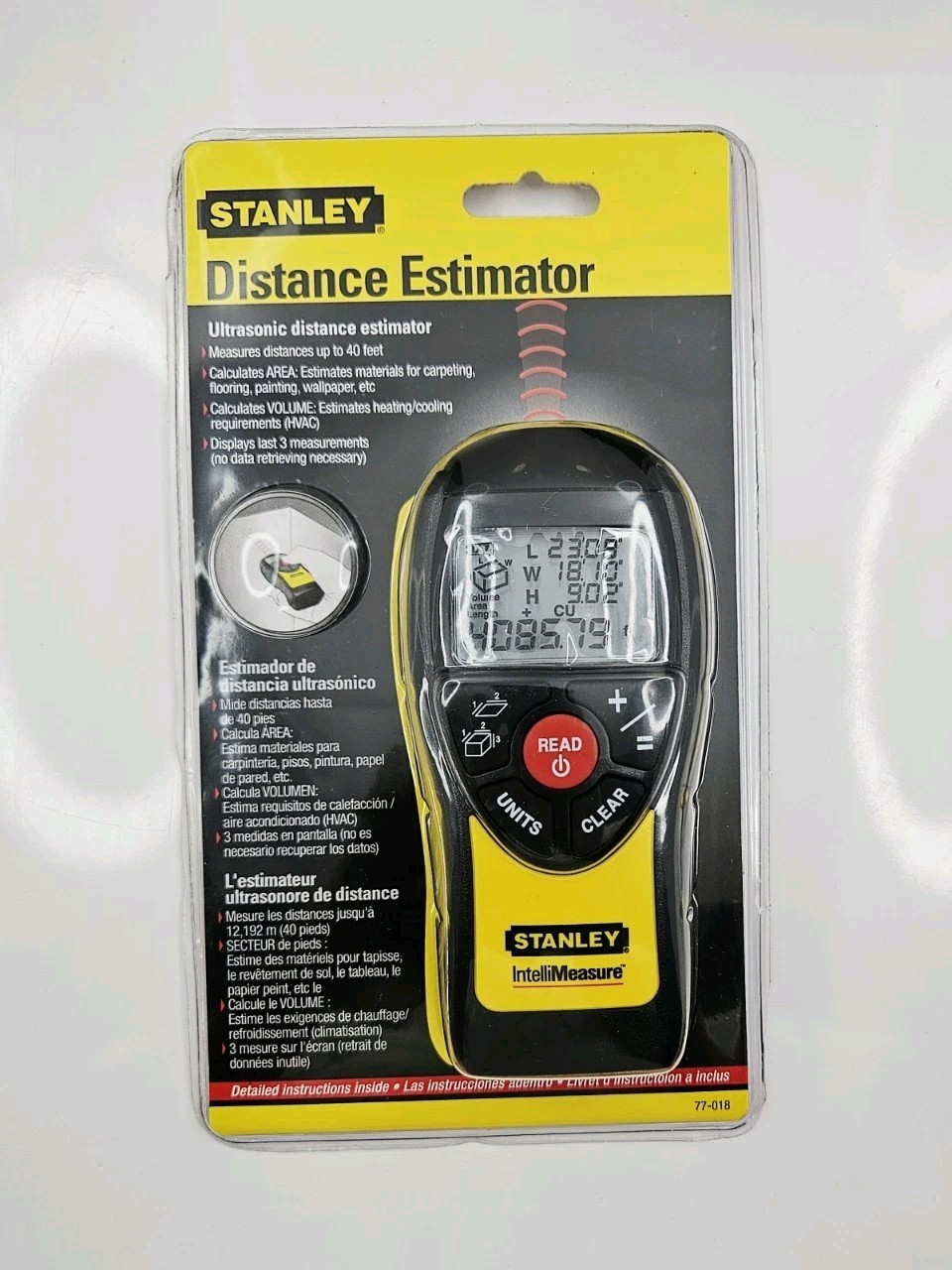 Stanley Intellimeasure Distance Estimator 40' Measuring 77-018 NEW IN PACKAGE