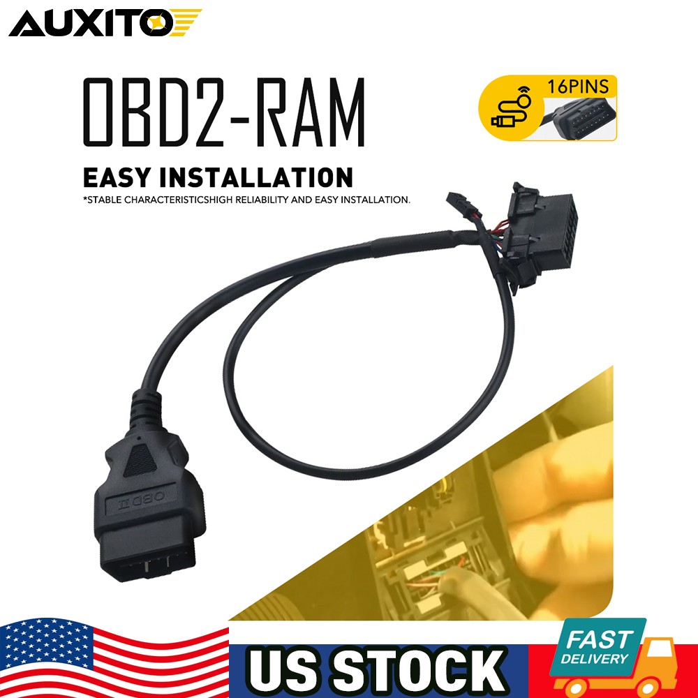 Safety Door Bypass OBD2 Cable Diagnostic Adapter For Dodge Cummins RAM  2018+ J