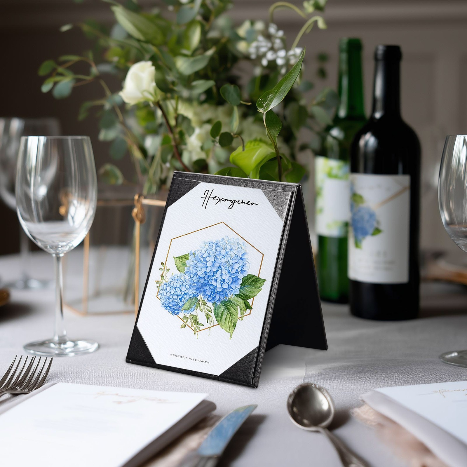 WeChef 5 Pack Table Tent Menu Holders 4"x6" A Frame Double Sided Restaurant Cafe