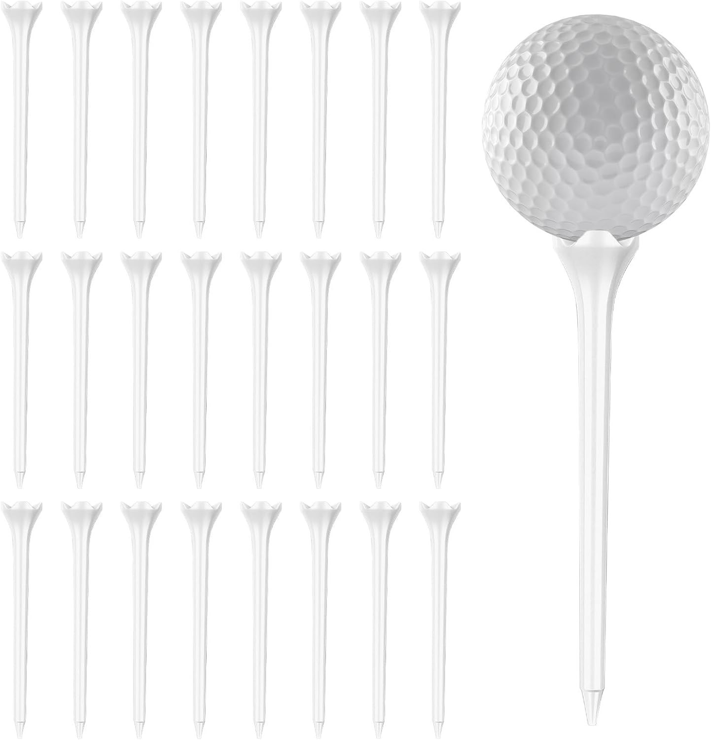 24 PCS Golf Tees Increases Speed Stand Balls Support Base Golf Holder Kit US