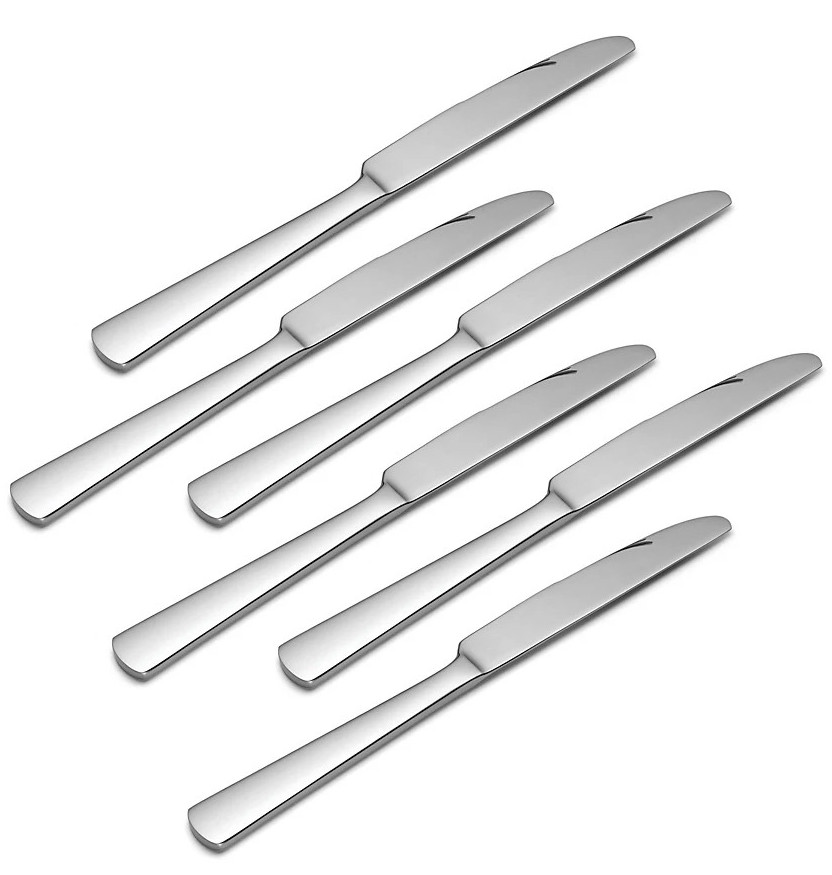 ONEIDA Aptitude Everyday Flatware Dinner Knives, Set Of 6, Mirror Shine 18/0 NEW