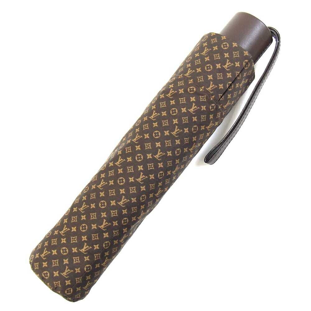 LOUIS VUITTON Monogram Parapluie Day M70123 Dark Brown Polyester Umbrella