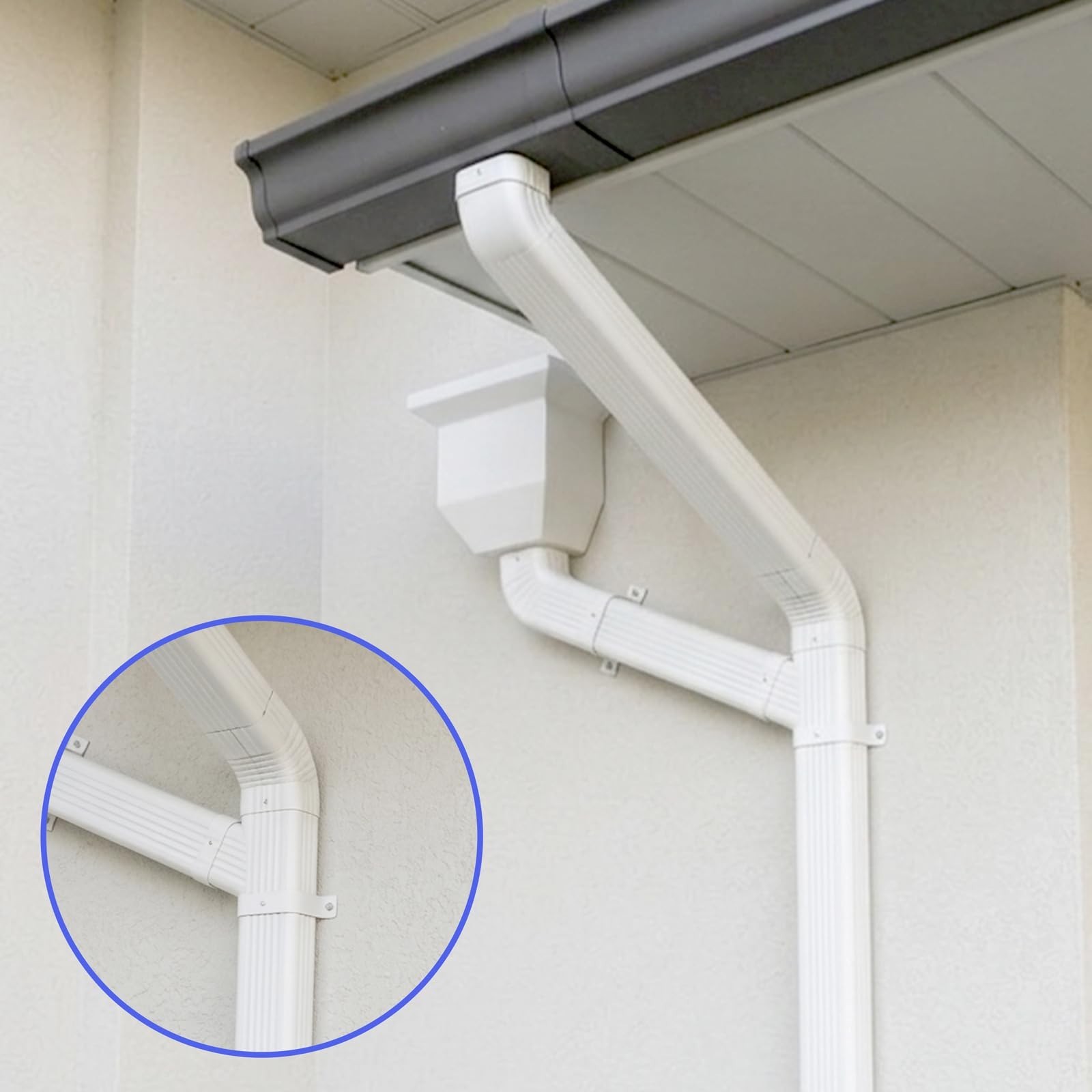Gutter Y Downspout Connector, Gutter Y Connector, Square Downspout Diverter, ...
