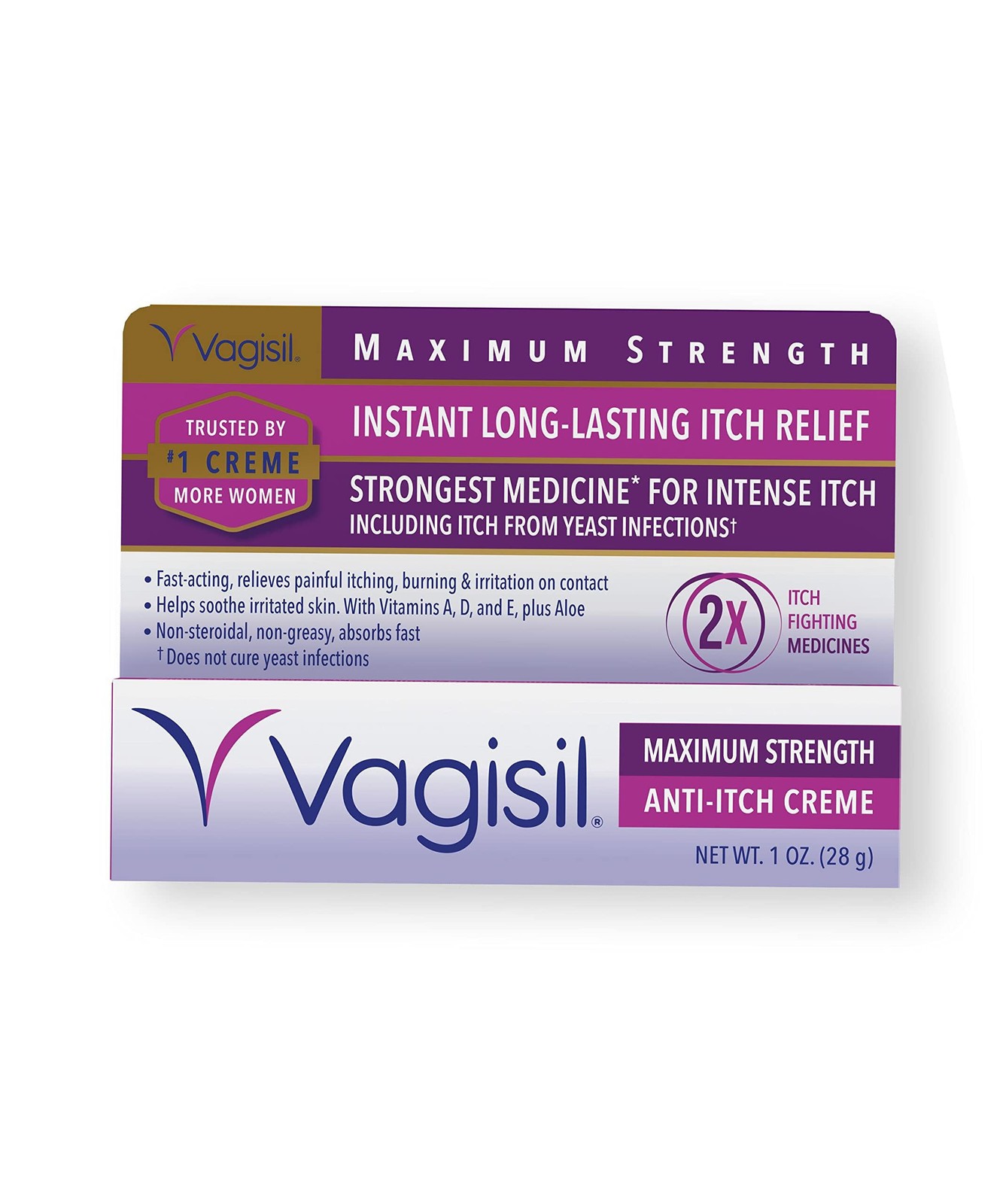 Maximum Strength Feminine Anti-Itch Cream with Benzocaine for Women, Helps Re...