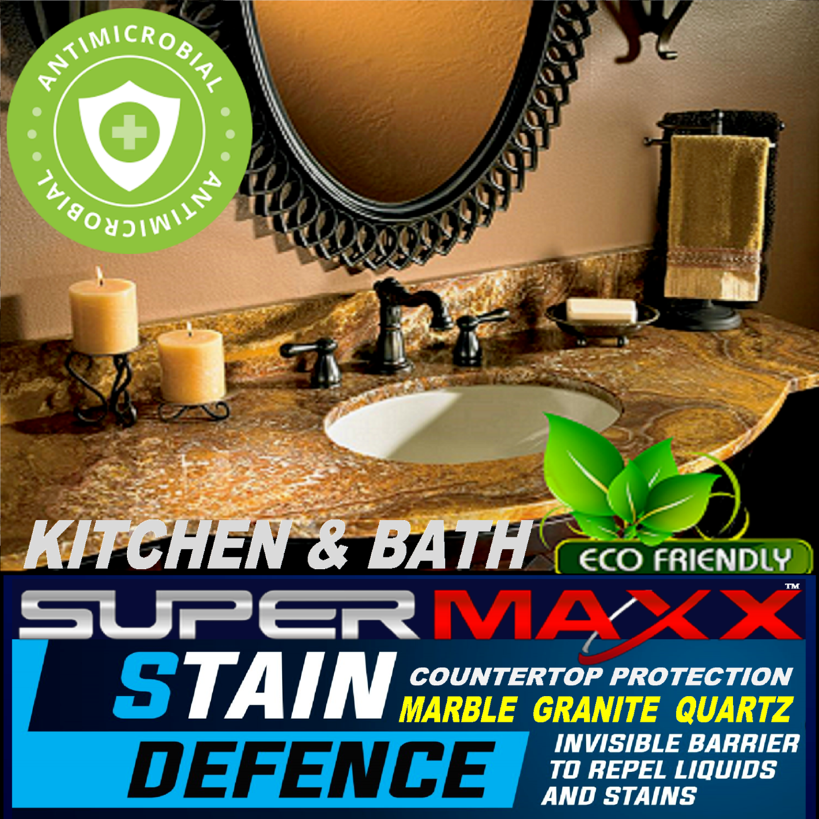 COUNTERTOP SEALER, ALL SURFACE CERAMIC SPRAY GRANITE MARBLE QUARTZ STONE GLASS
