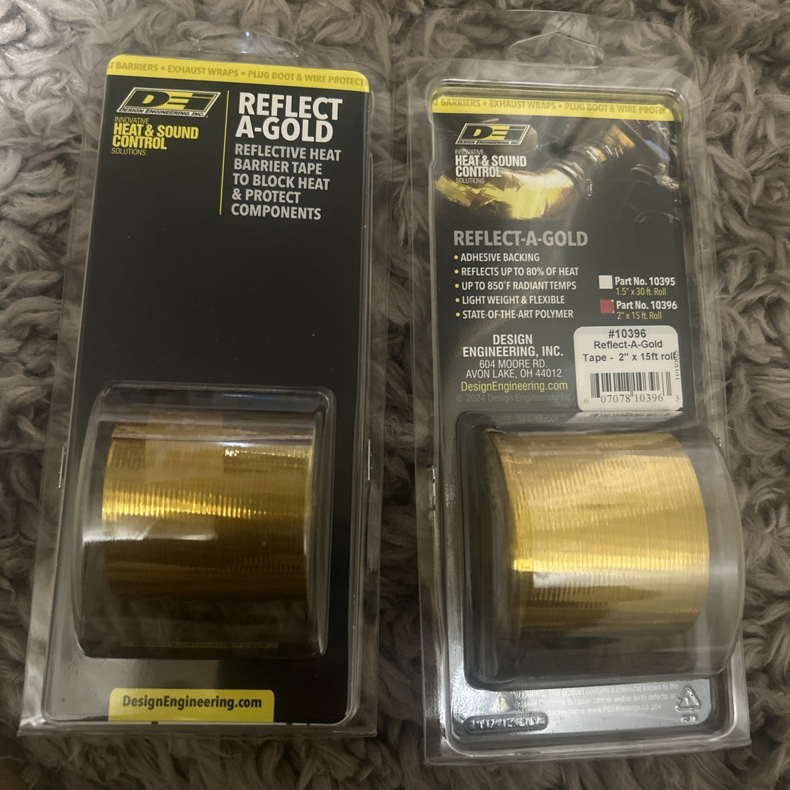 Set of 2 Design Engineering 10394 Reflect-A-GOLD™ Heat Tape 1.5 inch x 15ft