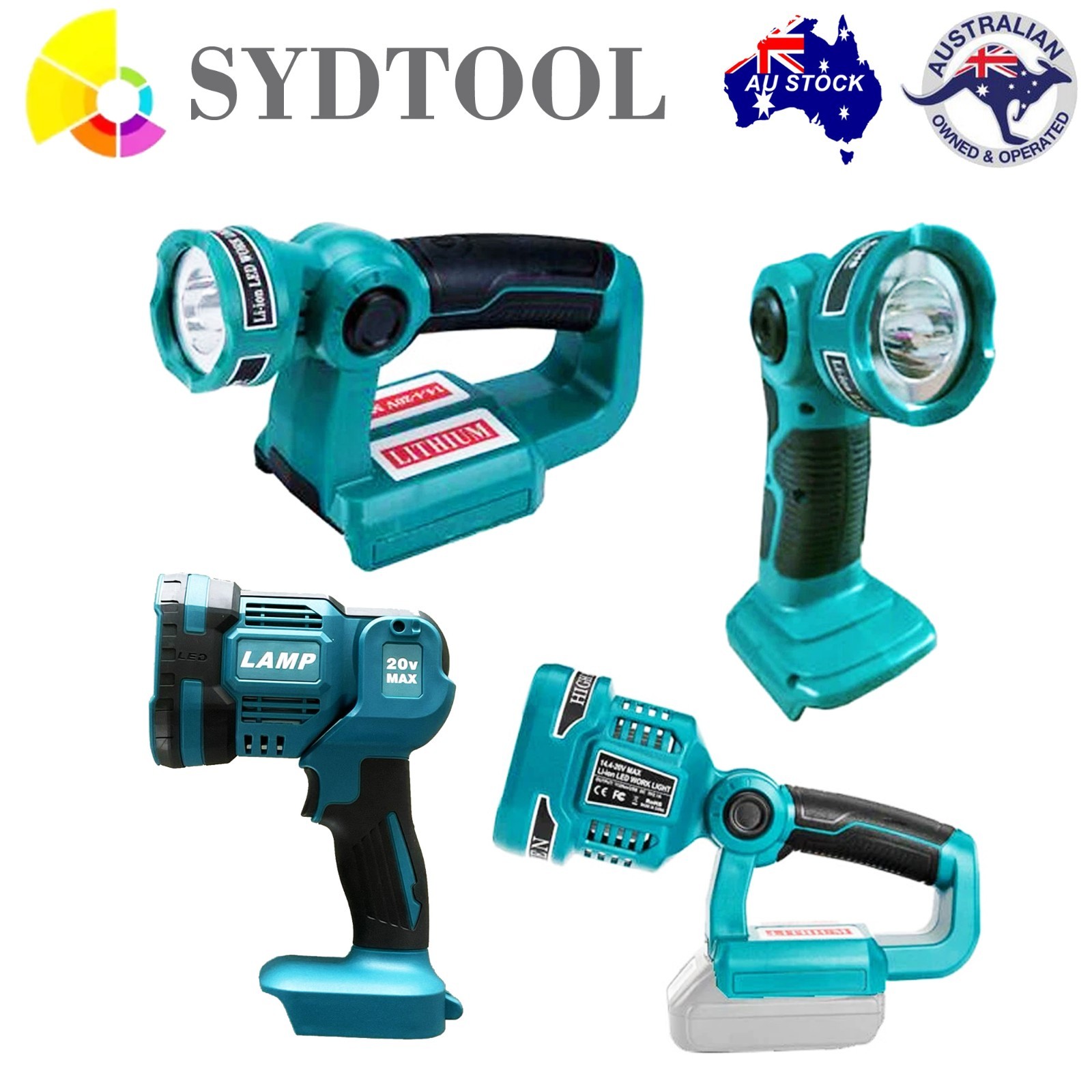 LED Work Flash Light Lamp Torch For Makita 18V Li-ion Battery BL1830 BL1850
