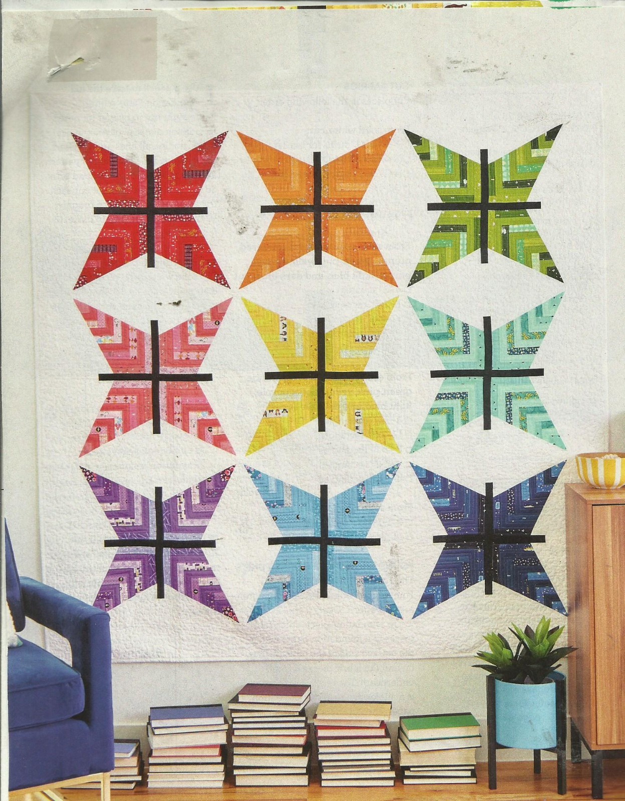 E0654   SPREAD YOUR WINGS QUILT PATTERN/INSTRUCTIONS