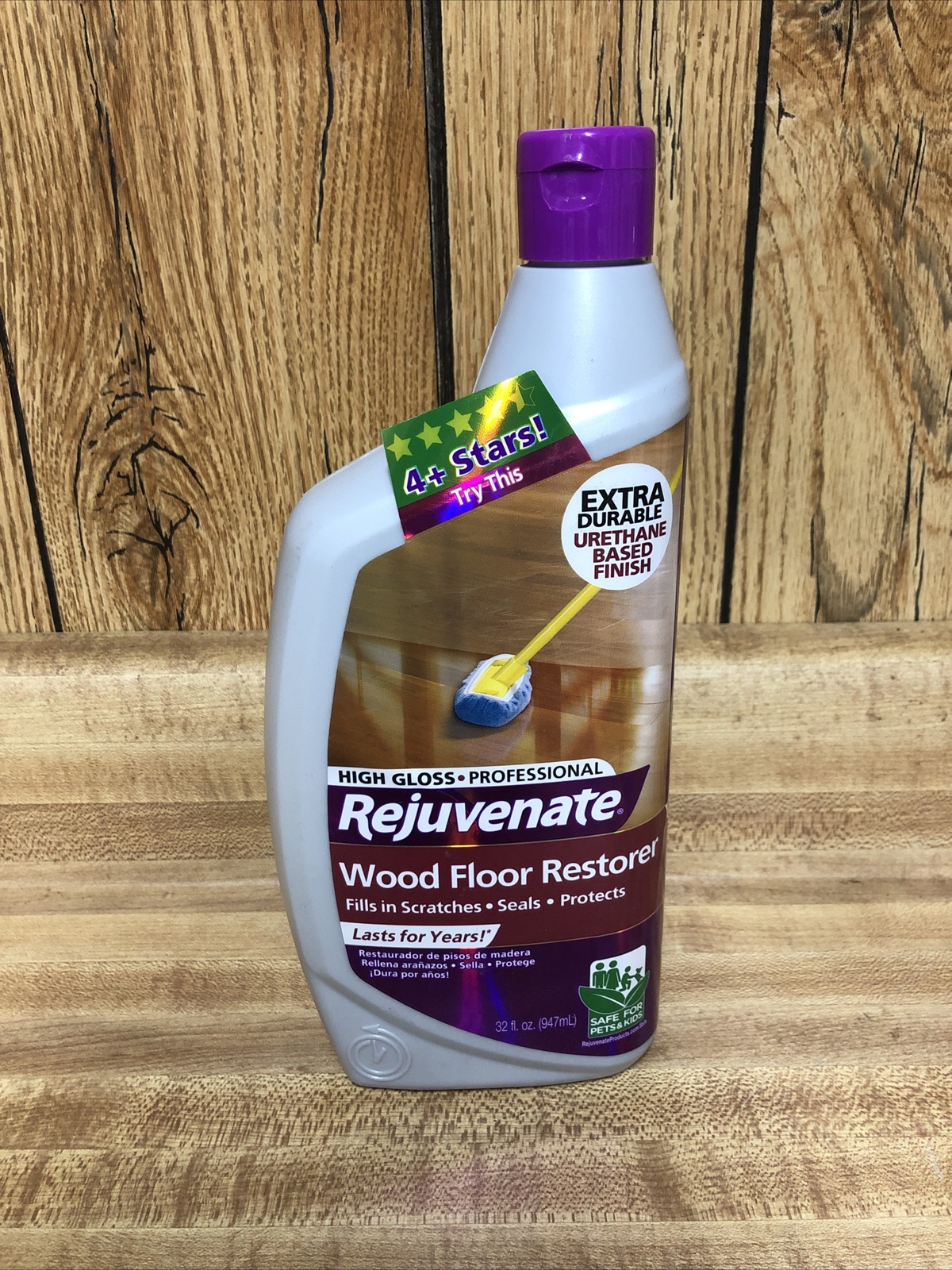 Rejuvenate Wood Floor Professional Restorer High Gloss Hardwood Floors 32oz New