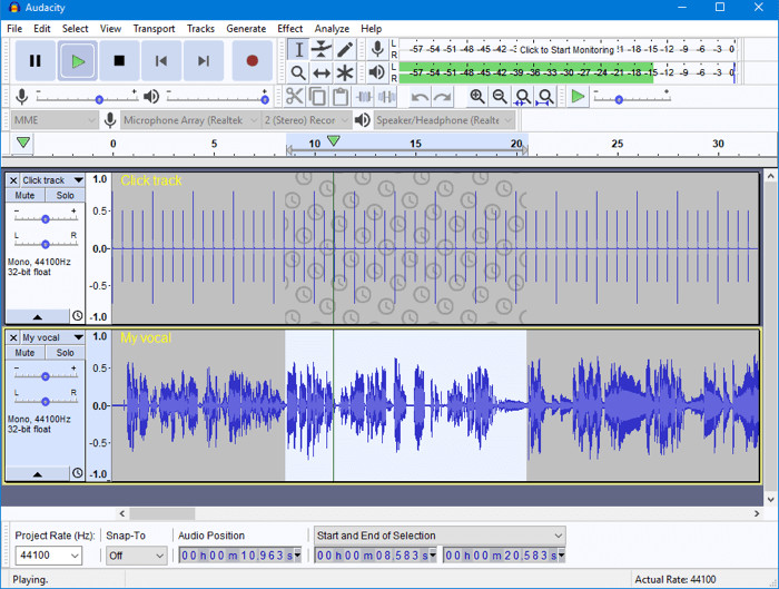 Audacity-Pro Audio-Music Studio Editing-Recording Software Program-Windows-Flash