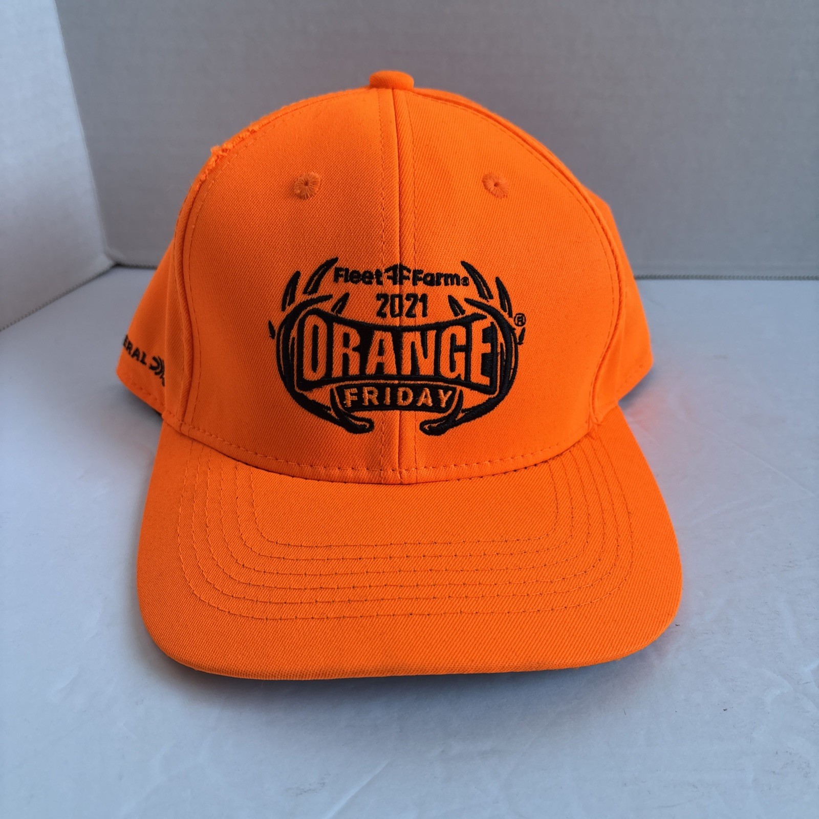 Fleet Farm 2021 Orange Friday Weber Grill Hunting Strapback Baseball Hat