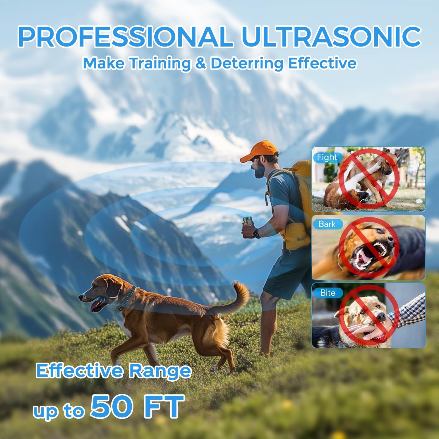 Dogs Training Collar 1968FT Dog Training Collar with Remote, IP67 Waterproof ...