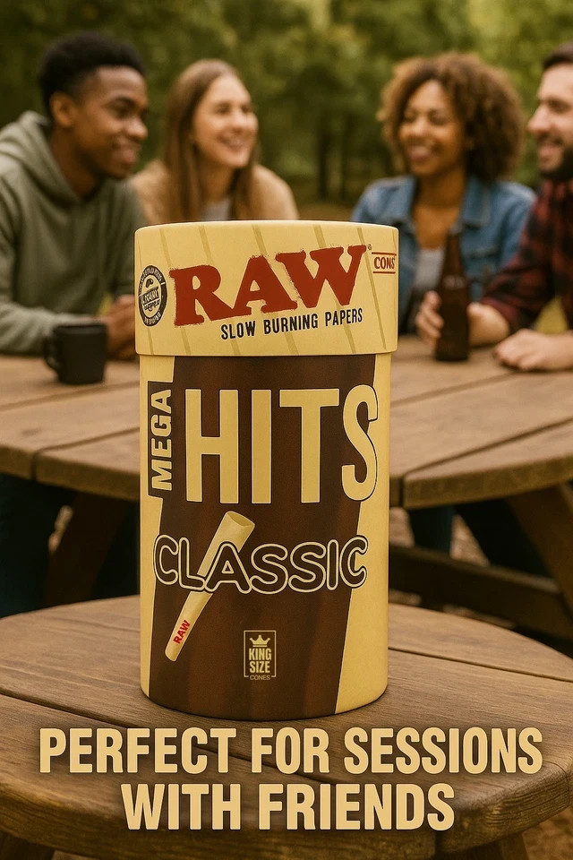 RAW Classic King Size Pre Rolled Cones | 100 Pack