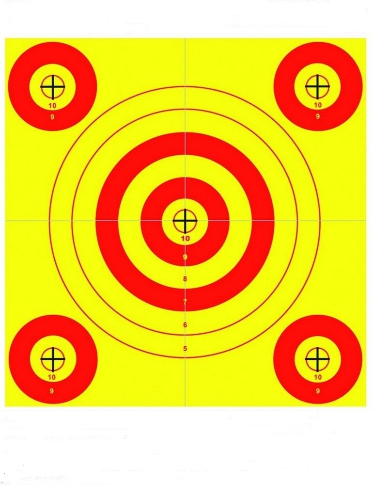 Champion Traps & Targets ShotKeeper 5 Bull Rifle - Pistol Small Yellow - 45562
