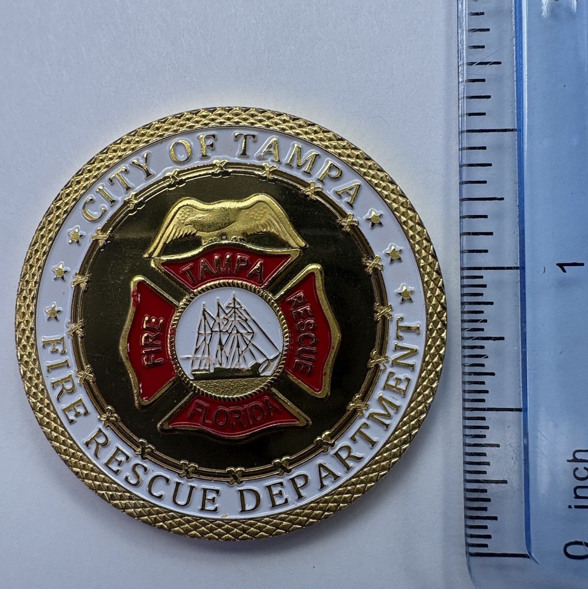 Tampa Fire Rescue Challenge Coin
