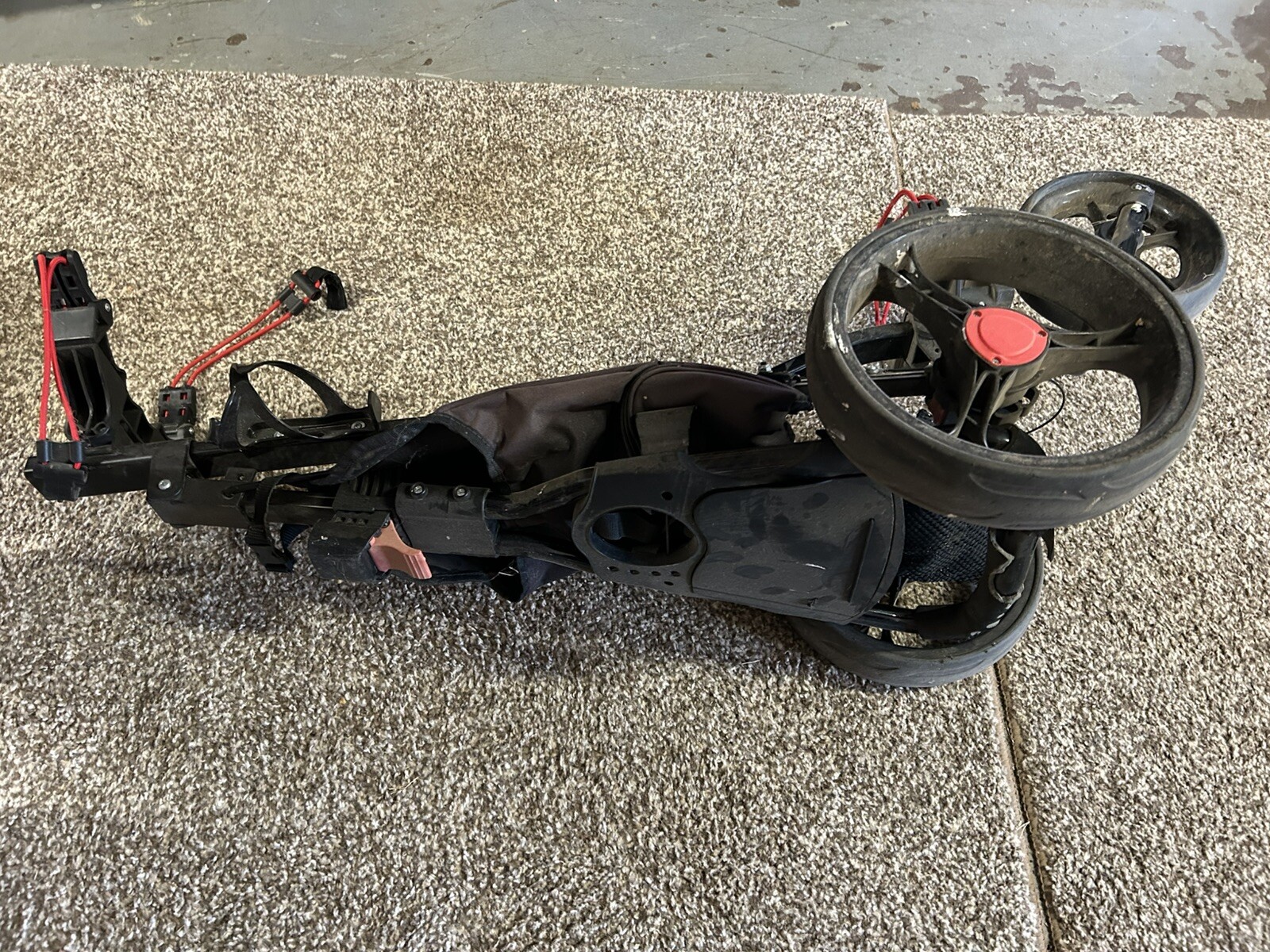 Golf push cart 3 wheel used Walking Golf Course Bag Strap