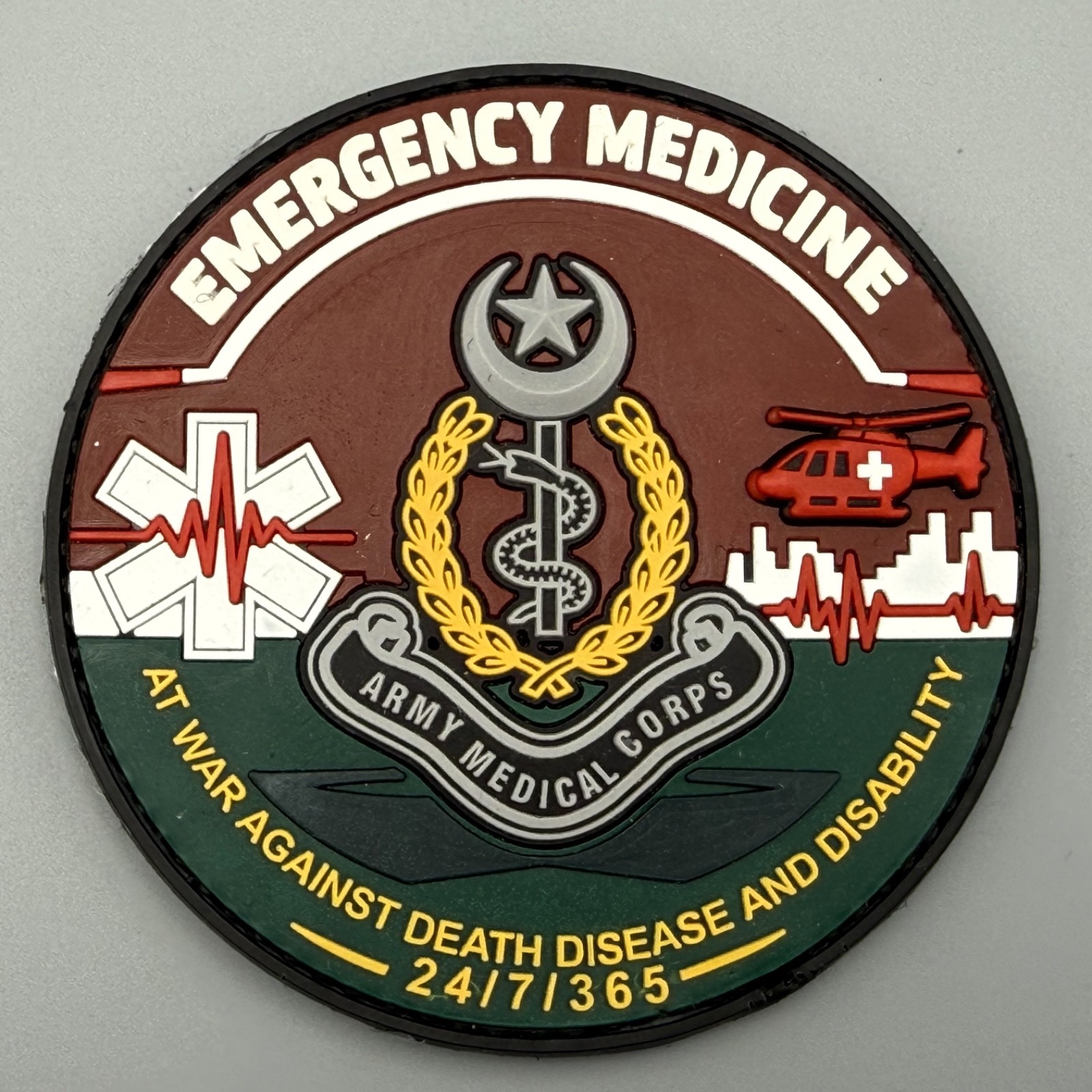 Emergency Medicine Patch Army Medical Corps. 24/7/365 - Air Ambulance Service