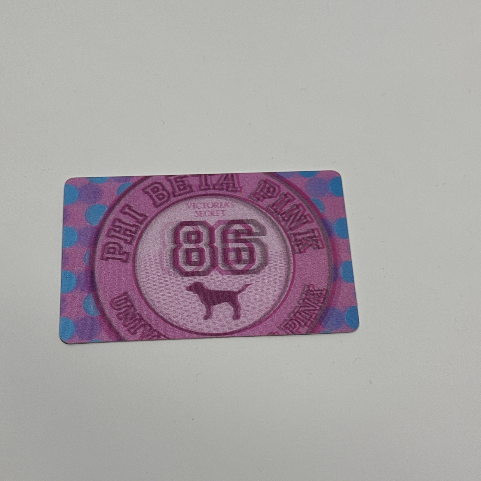 RARE VICTORIA SECRET PINK COLLECTIBLE CARD Lenticular PHI BETA Victoria's Dog 86