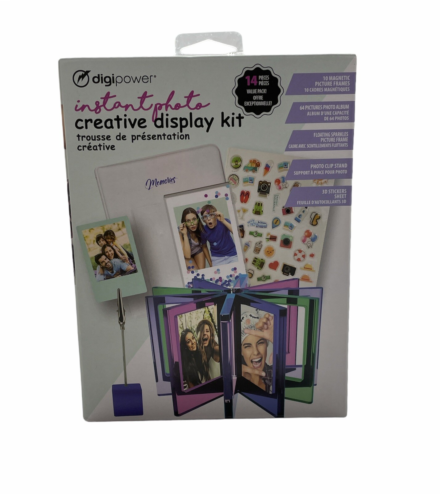 Digipower Instant Photo Creative Display Kit 14 & Photo Album for 64 Pics *New*