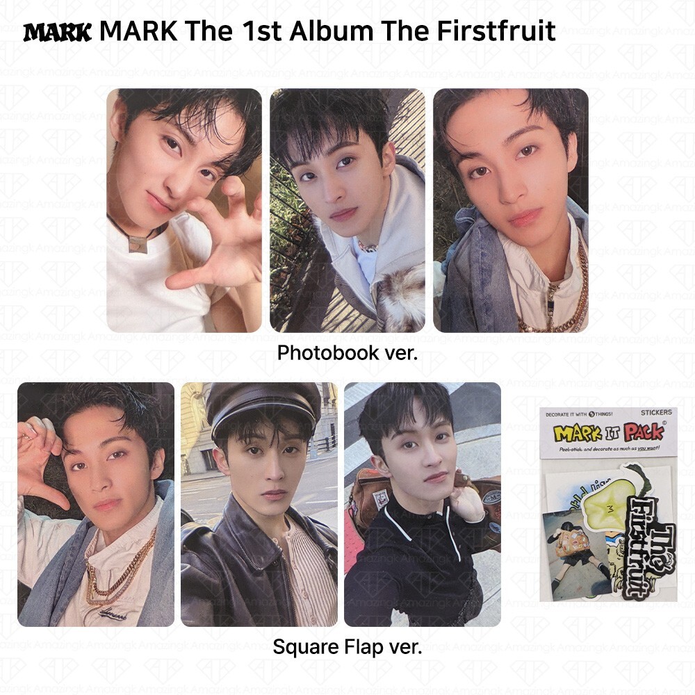 MARK NCT The 1st Album The Firstfruit Photobook Square Flap Official Photocard