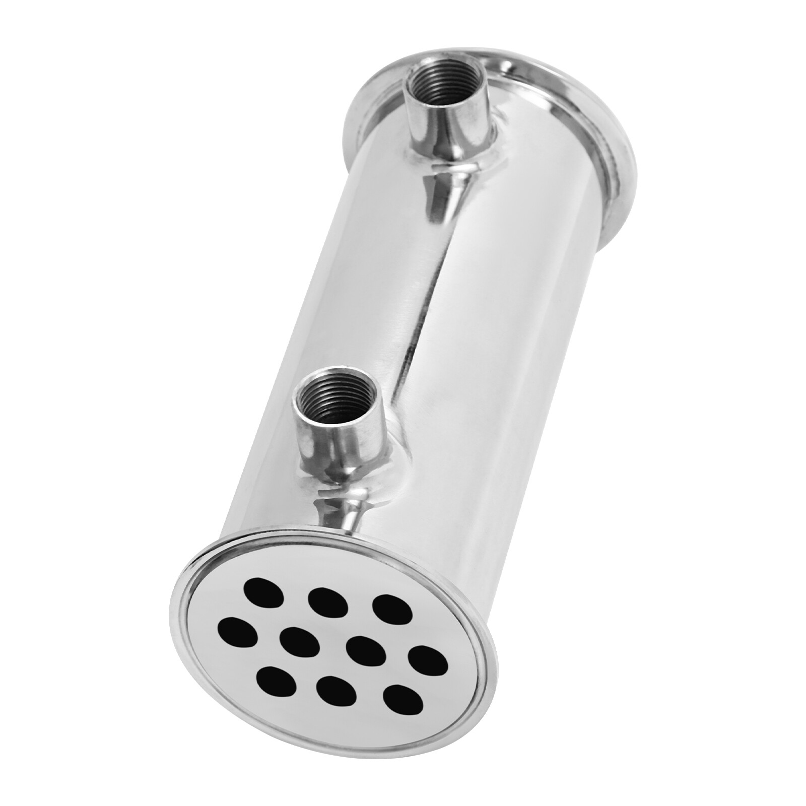 3" Tri Clamp Dephlegmator Condenser for Moonshine Reflux Still Column w 1/2" npt