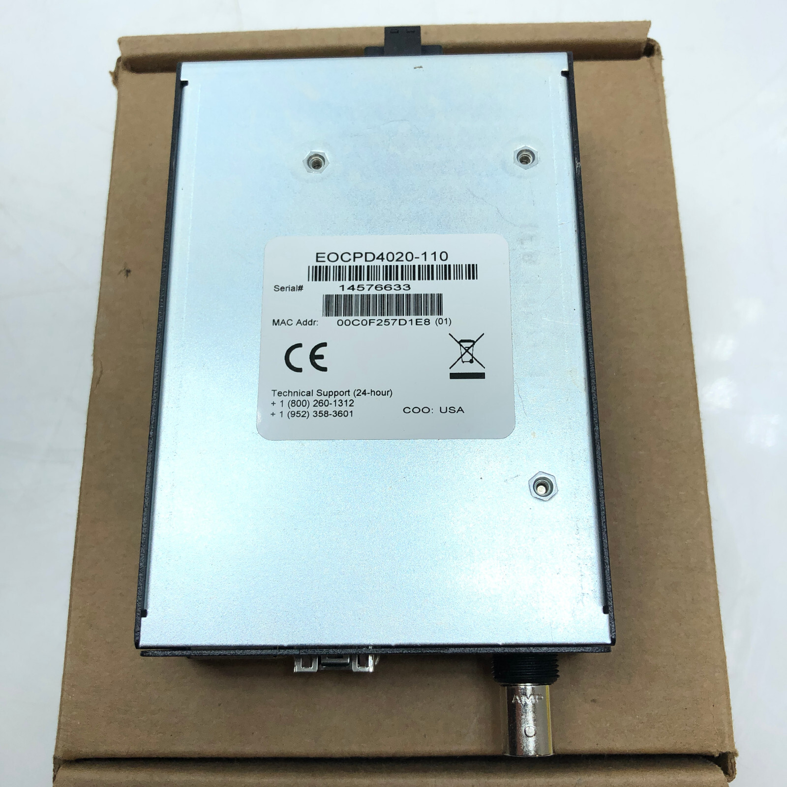 Transition Ethernet Over Coax Network Extender Media Converter EOCPD4020-110
