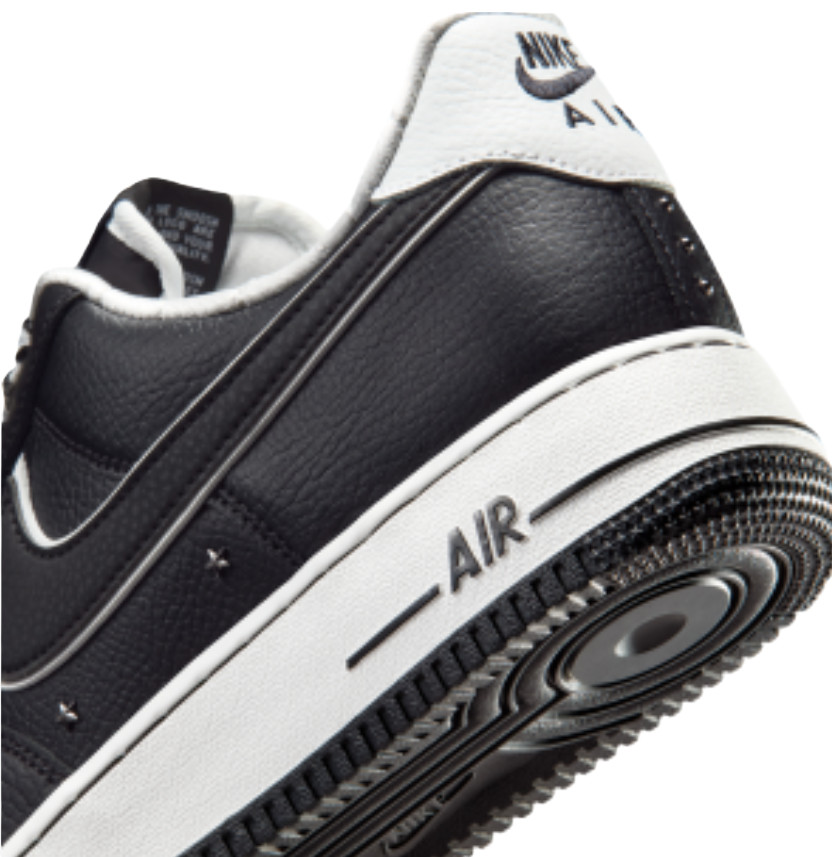 Nike Men's Air Force 1 '07 Premium Black /White/Metallic Grey IM6643-010 k