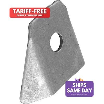 Allstar ALL60024, Set of 4 Natural Steel Gusset Tabs 4Pk Flat Mount 3/8In Hole