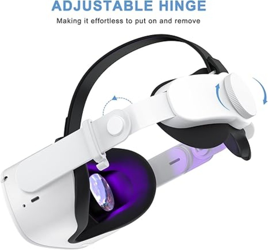 Adjustable Head Strap for Meta/Oculus Quest 2 VR Comfort Elite Replacement