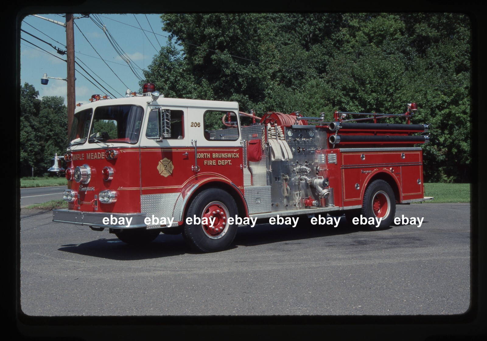 North Brunswick Twp NJ 1976 Seagrave pumper Fire Apparatus Slide