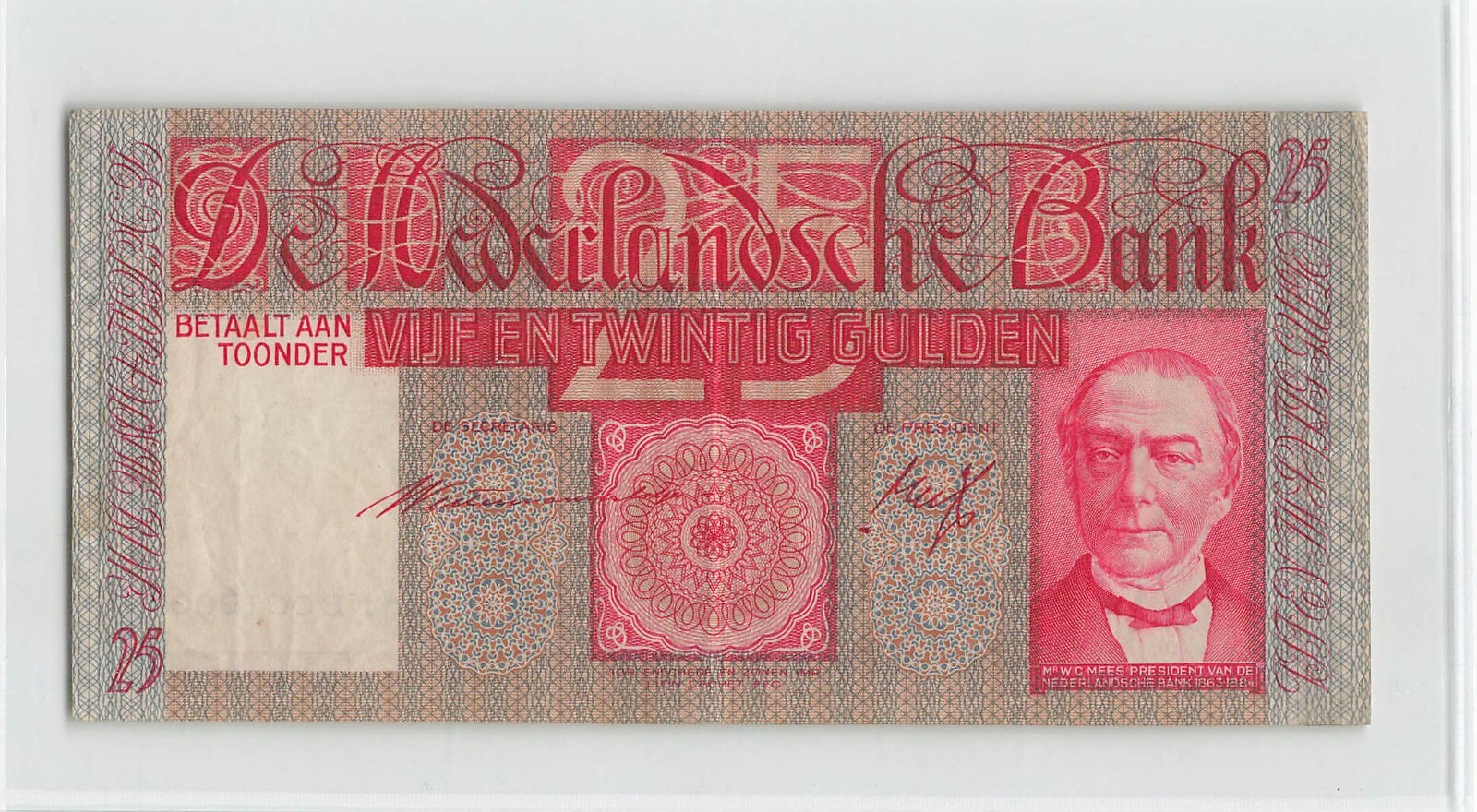 NETHERLANDS 50 Gulden 1941 (19 Mar '41), P-50, NB001696, Original EF      E1