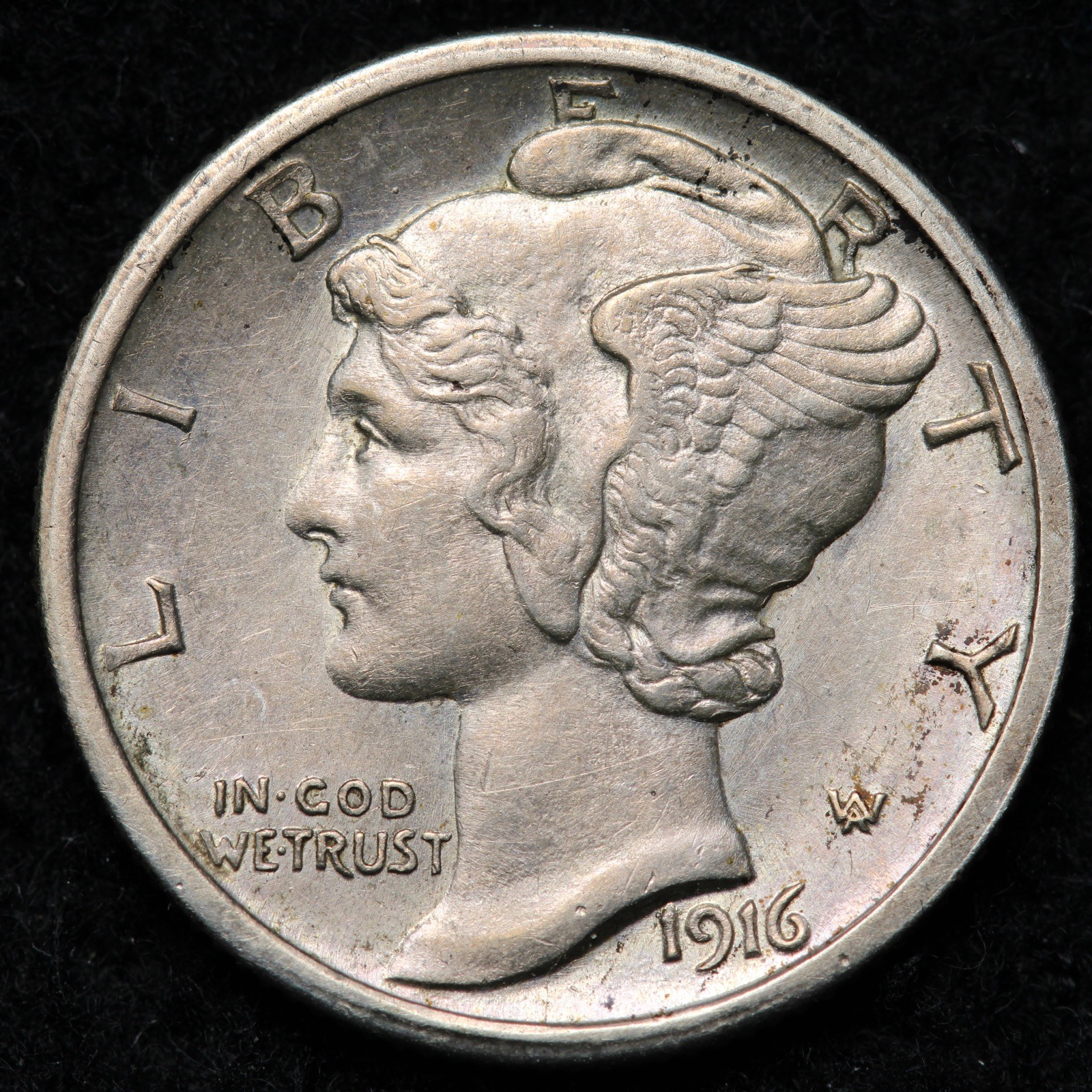 1916-S Mercury Silver Dime BU *UNCIRCULATED* MS E204 UANC