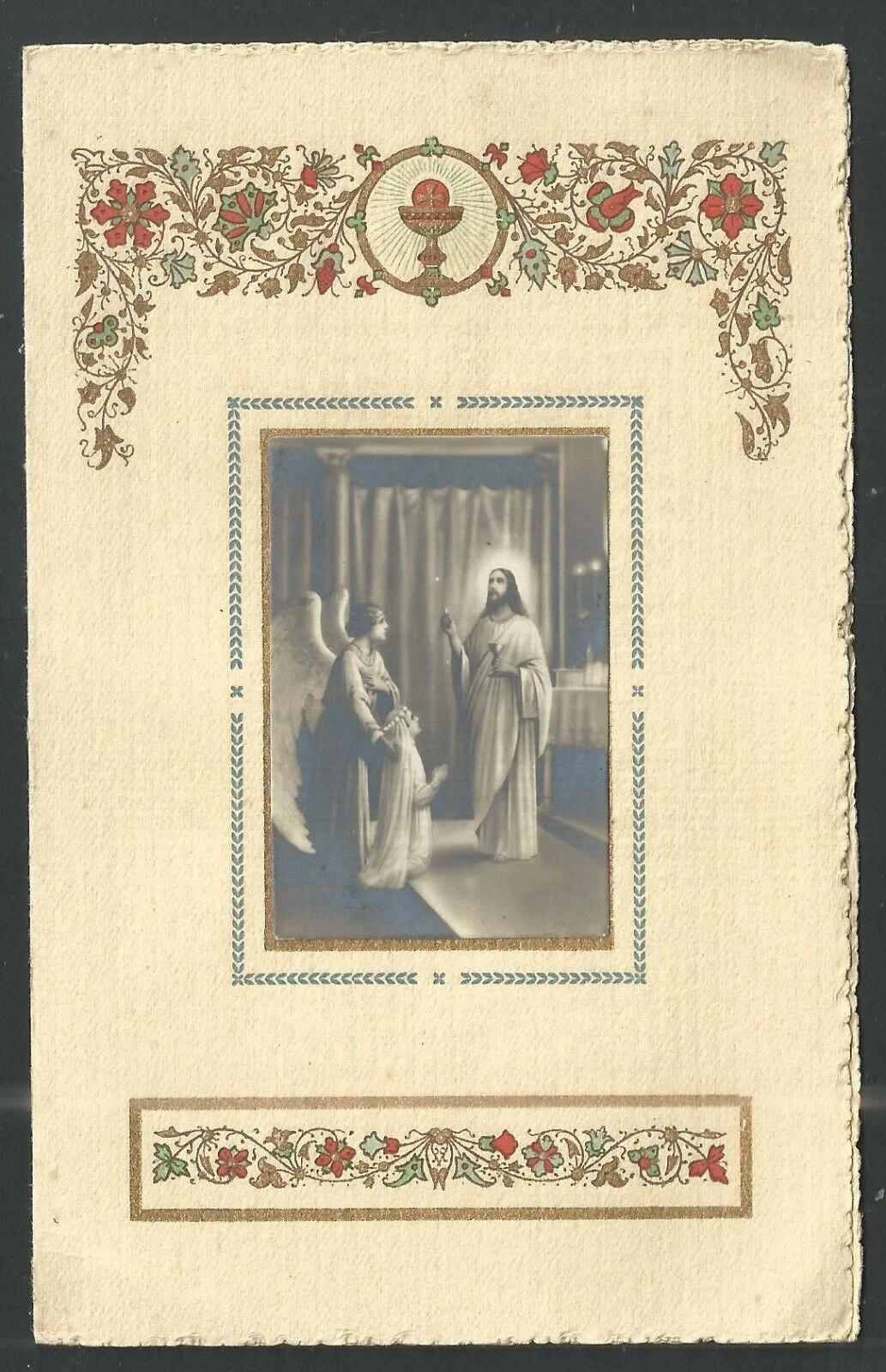 Holy card antique de Jesus santino image pieuses estampa