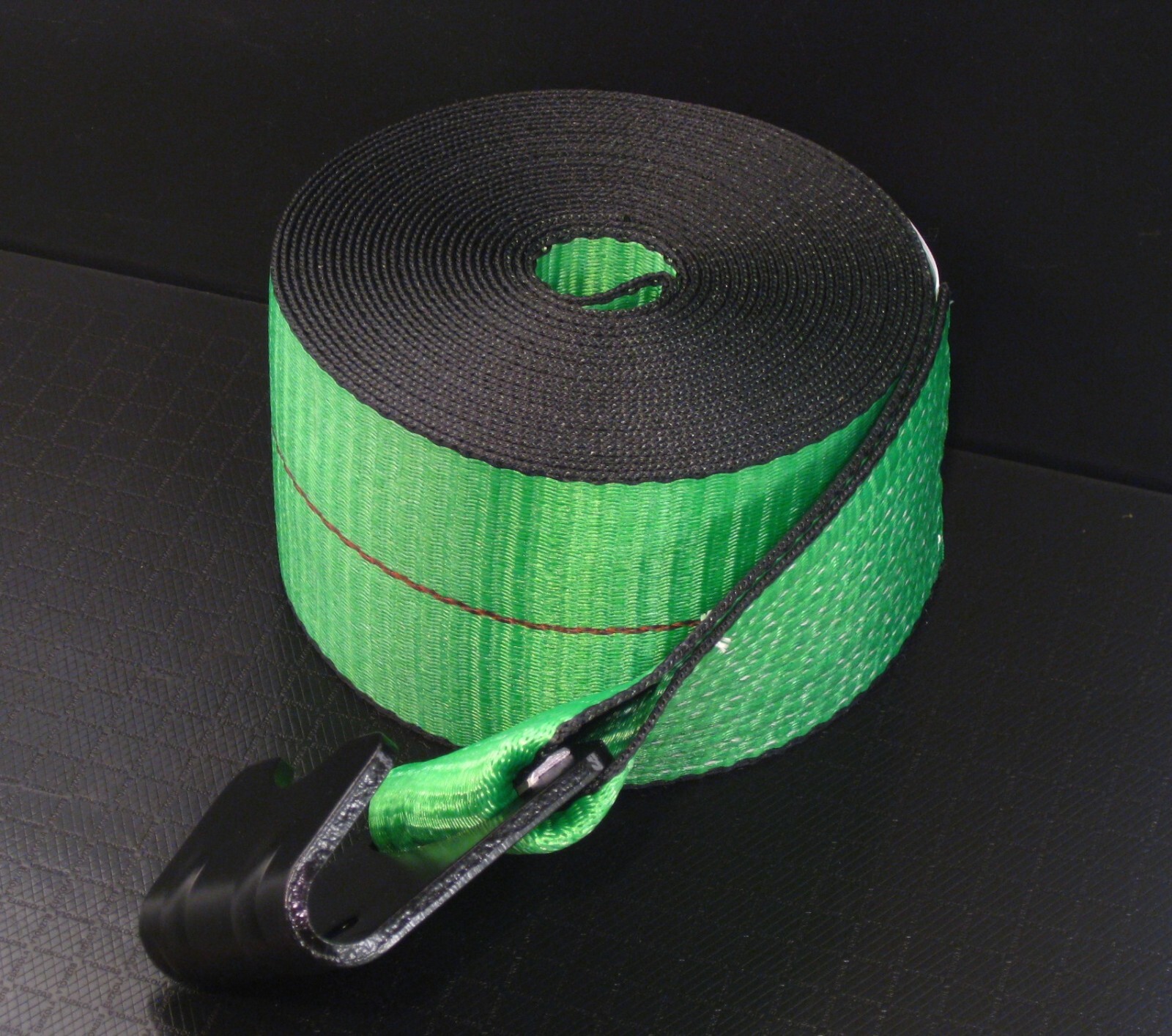 1 Winch Strap Flatbed Truck Trailer Tie Down Straps Binder Strap 4" x 30' GREEN