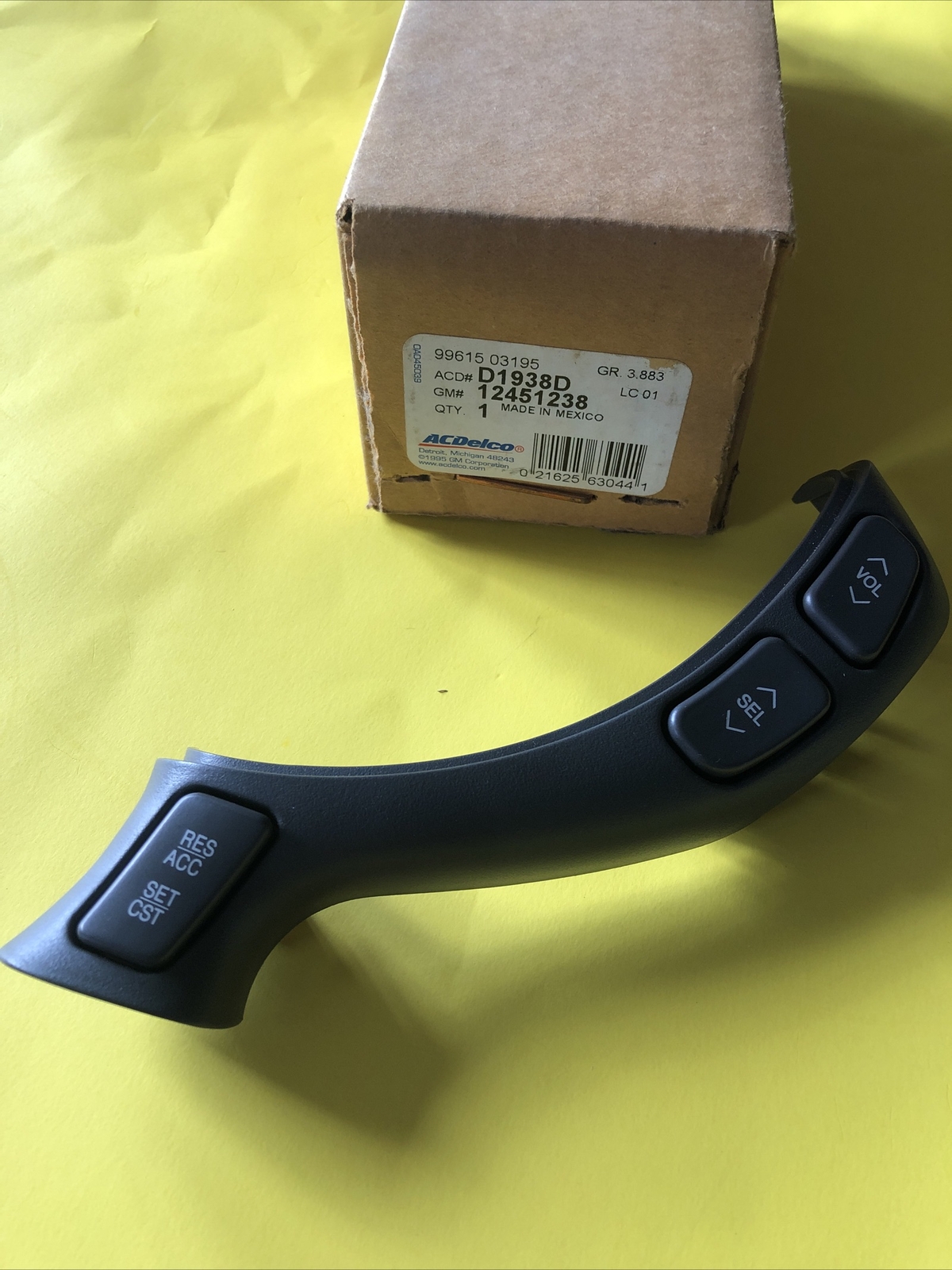 ⭐️⭐️⭐️⭐️ACDelco D1938D GM Original Equipment Cruise Control Switch 12451238 OEM